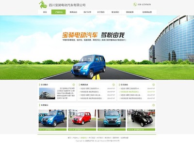 四川宝骑电动汽车有限公司网站原创设计案例